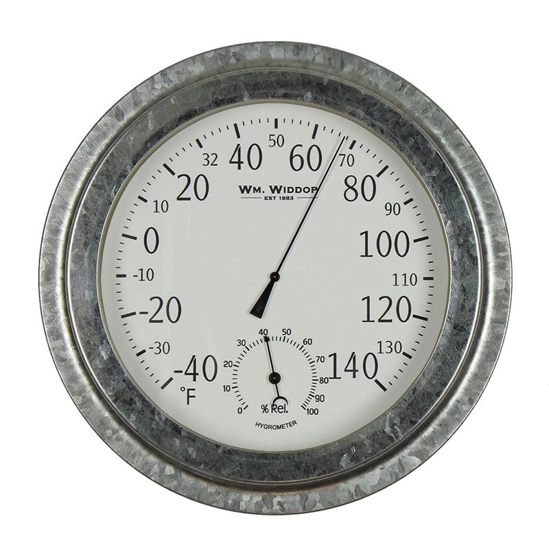 Barometras-termometras ( Farenheito skalė)  H:22 W:22 D:5 cm W7590 nk