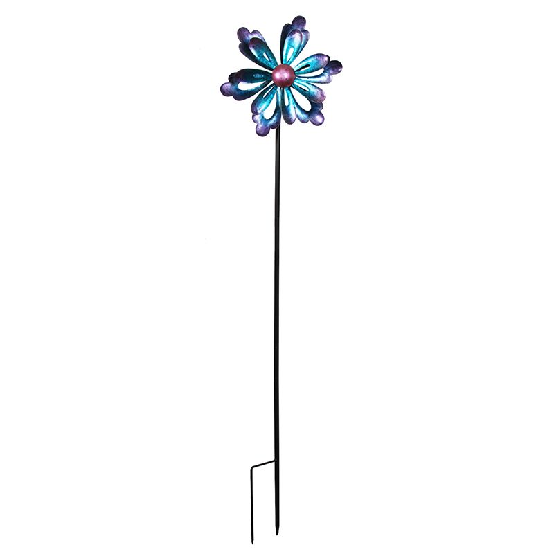 Dekoracija įsmeigiama Mėlyna gėlė 61709 H:131 W:31 D:14 cm