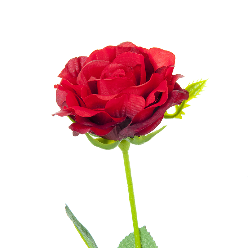 Dekoratyvinė gėlė Rožė raudona/oranžinė (12)  h 61 cm SAVEX