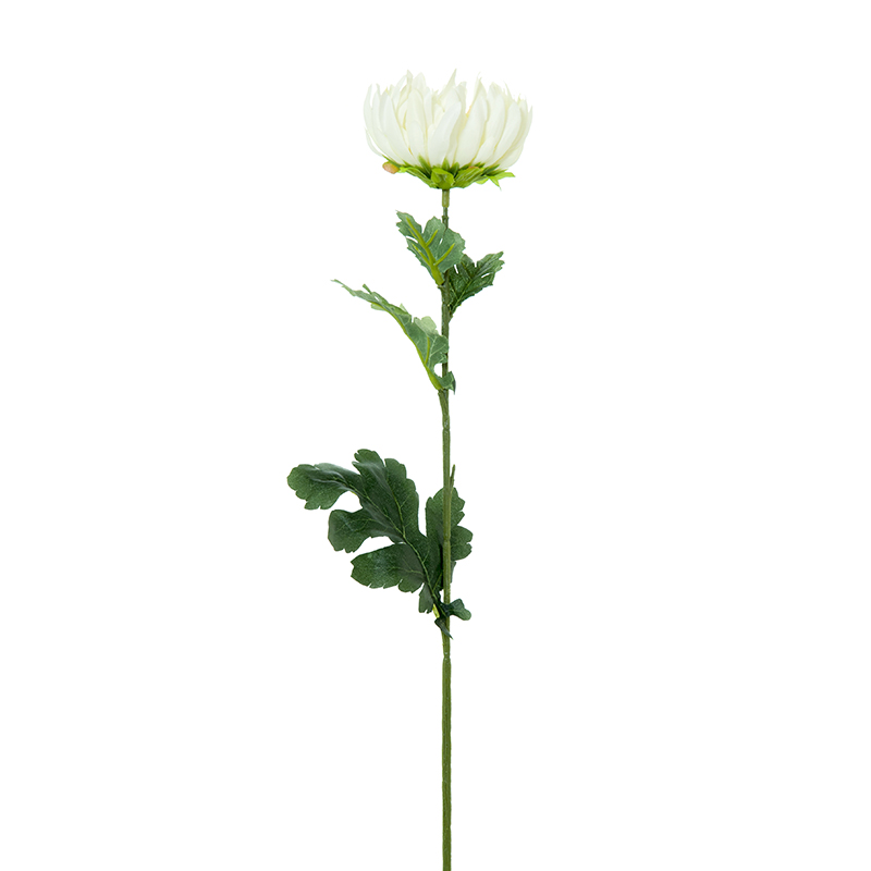 Dekoratyvinė gėlė Chrizantemos balta/oranžinė (12) h 69 cm SAVEX