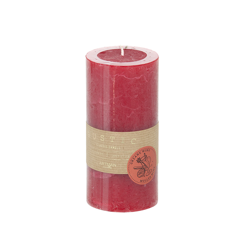 Žvakė kvepianti raudona karšto vyno kvapas 7x15 cm ART