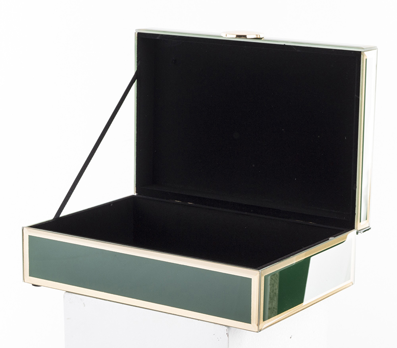 Dėžutė stiklinė žalia 8x24,5x17 cm 142916