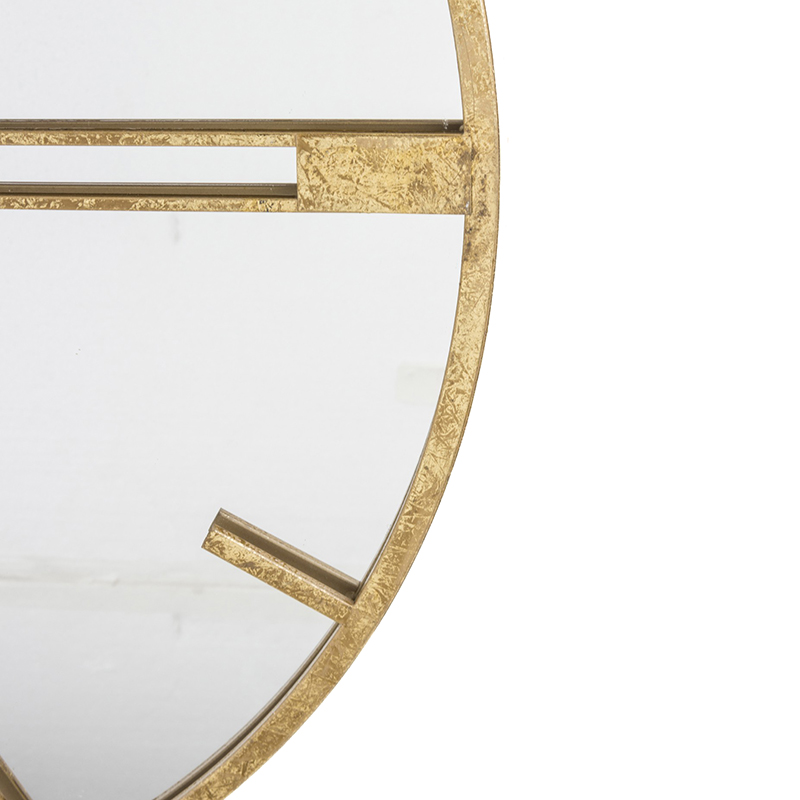 Laikrodis metalinis aukso spalvos 76x76x4 cm 142559