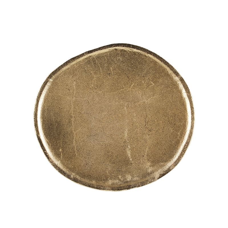 Padėklas metalinis aukso spl. 618782 29x26,5 cm