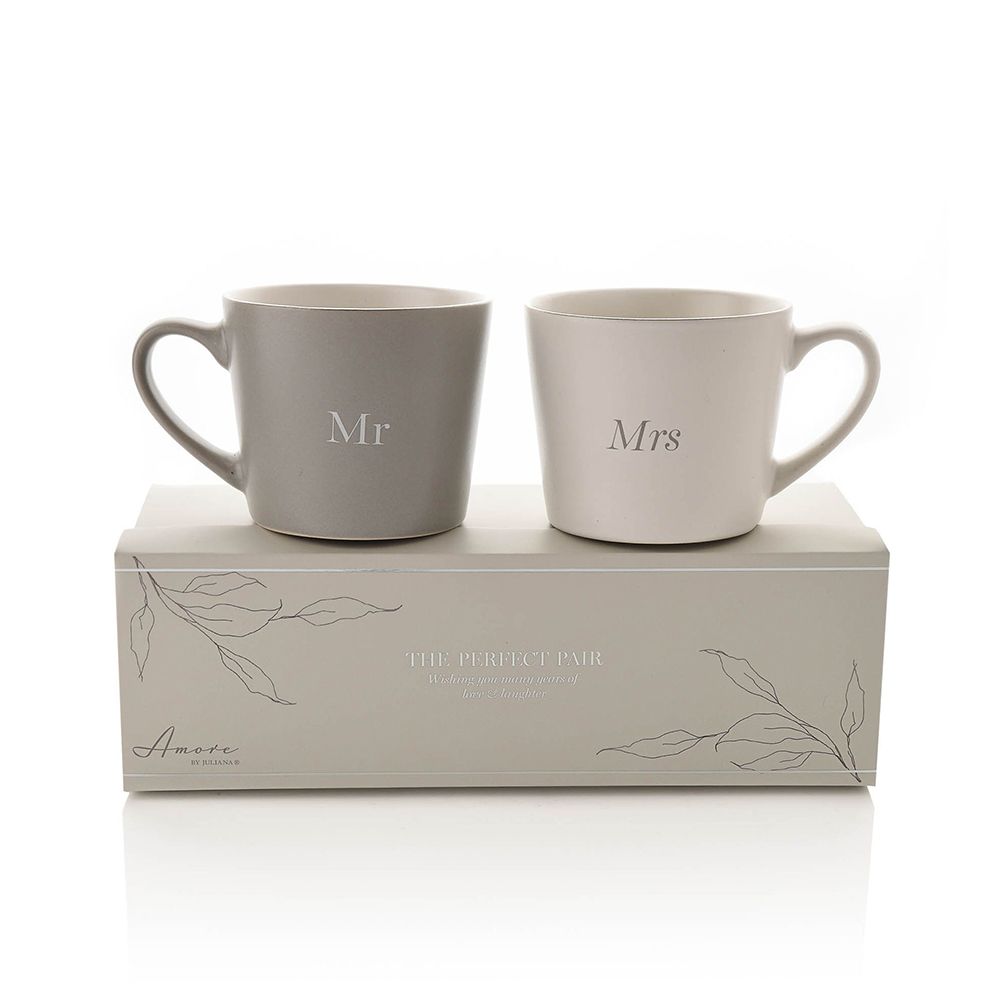 Puodeliai 2 vnt. Mr & Mrs 8.5x13x10 cm AM214 Widdop