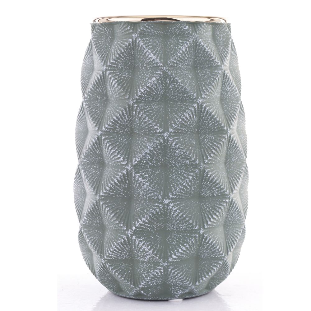 Vaza keramikinė pilka 20x11x11 cm 144324