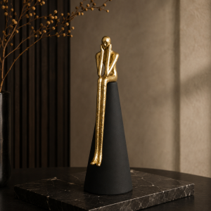 Dekoratyvinė statulėlė metalinė Žmogus h 38 cm DECOSILUET