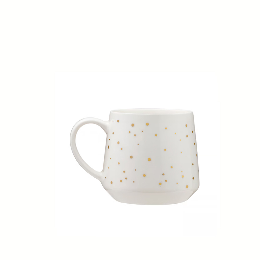 Puodelis porcelianinis GOLD TREE 460 ml baltas, auksas Ambition 62629