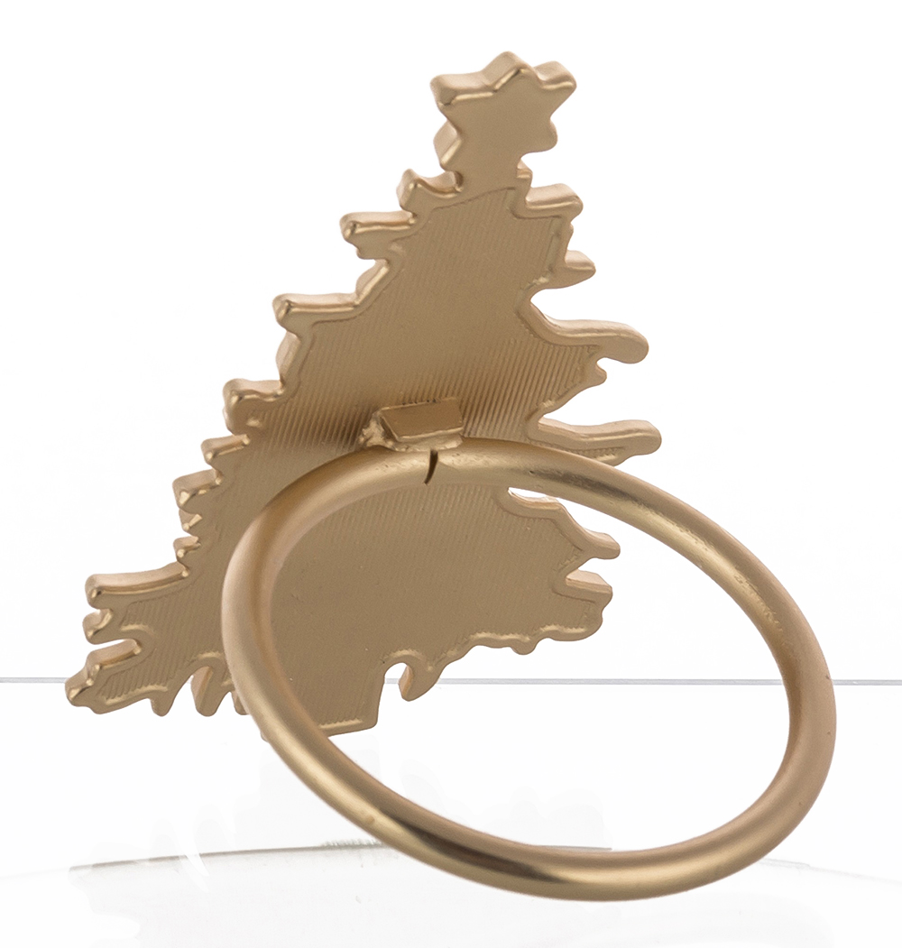 Žiedas servetėlėms Eglutė bronzinės spalvos 6x4x4 cm 156872 KLD