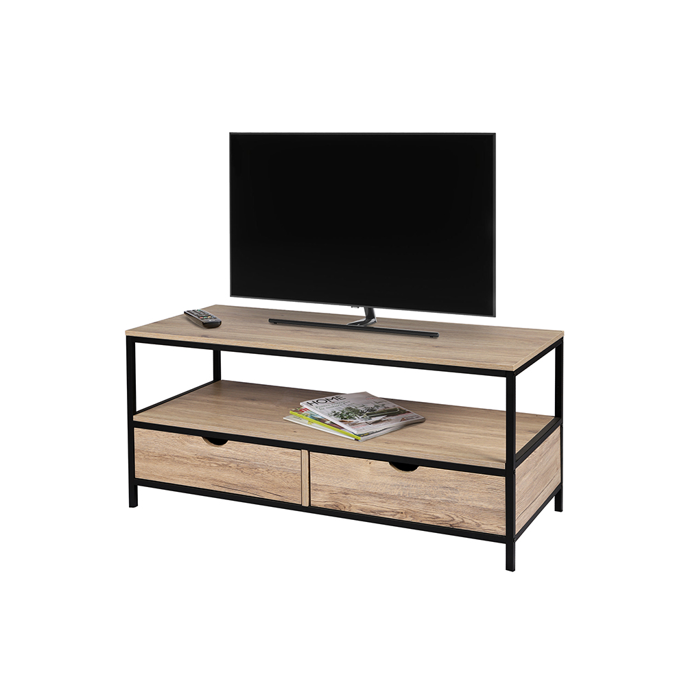 TV staliukas 57x120x39 cm juodas, medis Urban Living 151044