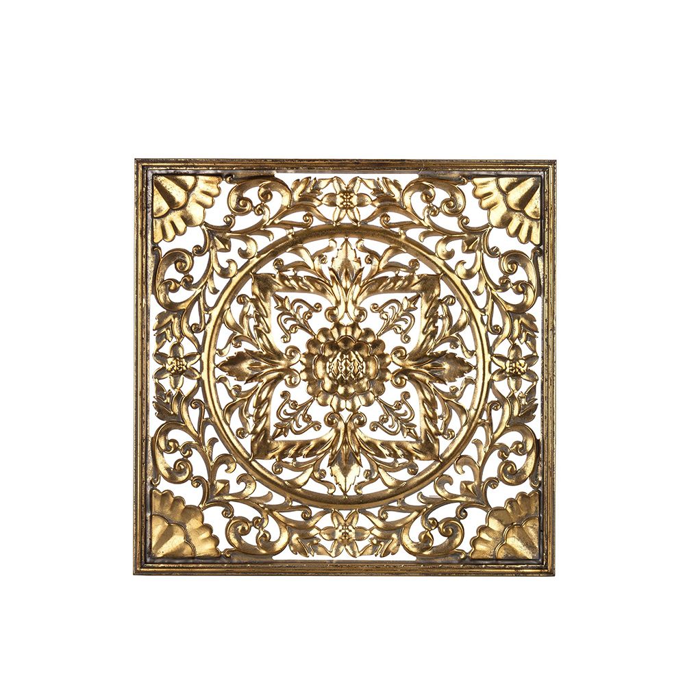 Sienos dekoracija metalinė auksinės sp. 65x65x1,5 cm 163787