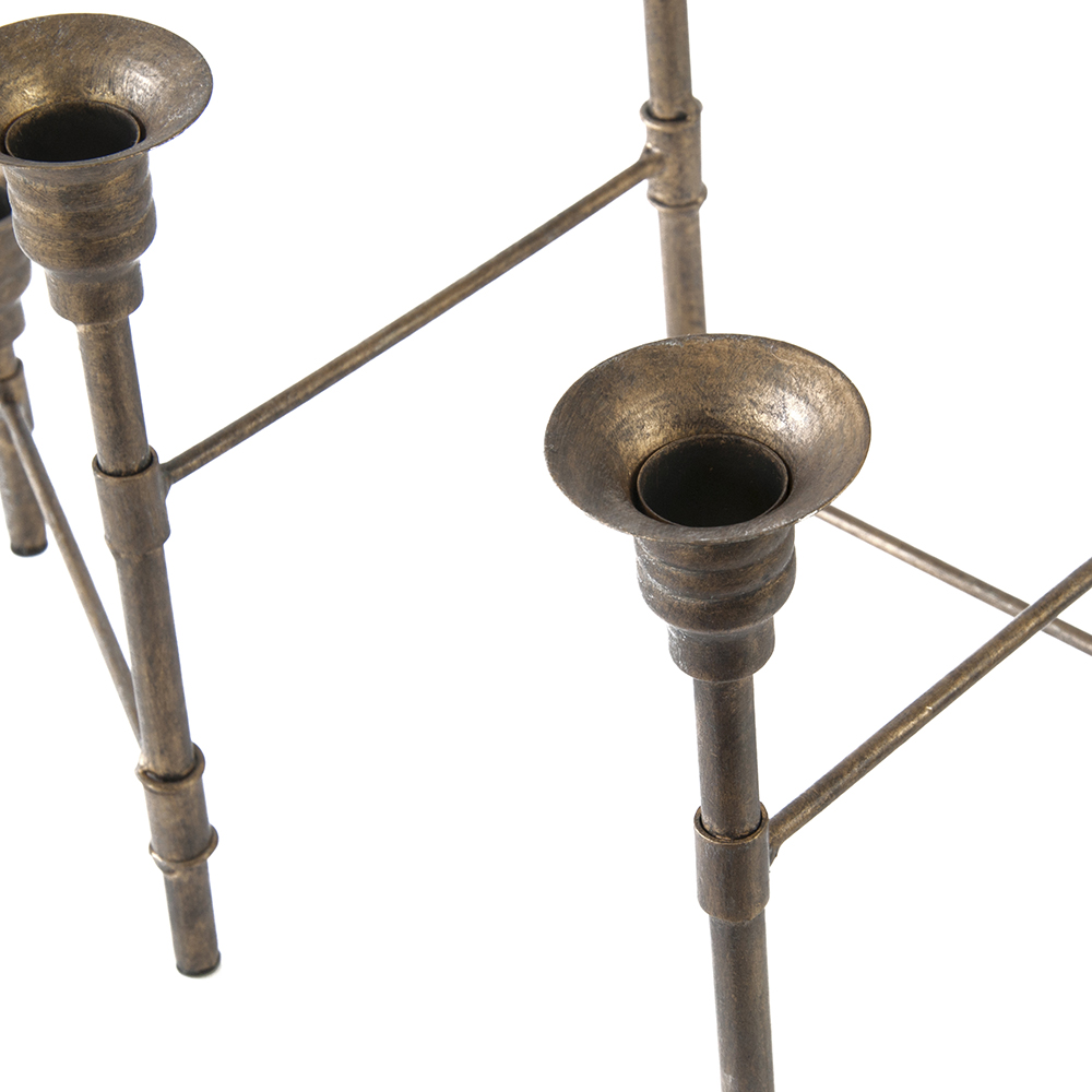 Žvakidė metalinė 6 žvakėms (reguliuojama) 64x25x30 cm 8718317640056