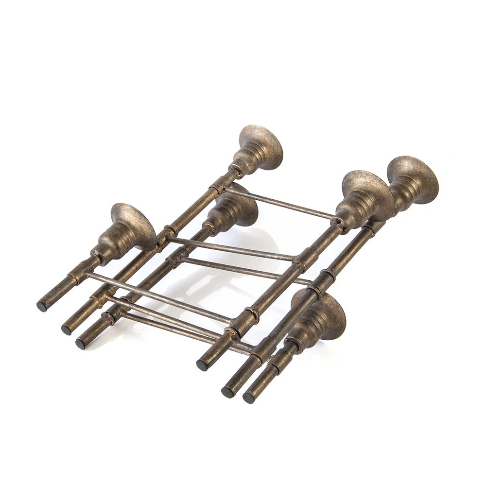 Žvakidė metalinė 6 žvakėms (reguliuojama) 64x25x30 cm 8718317640056