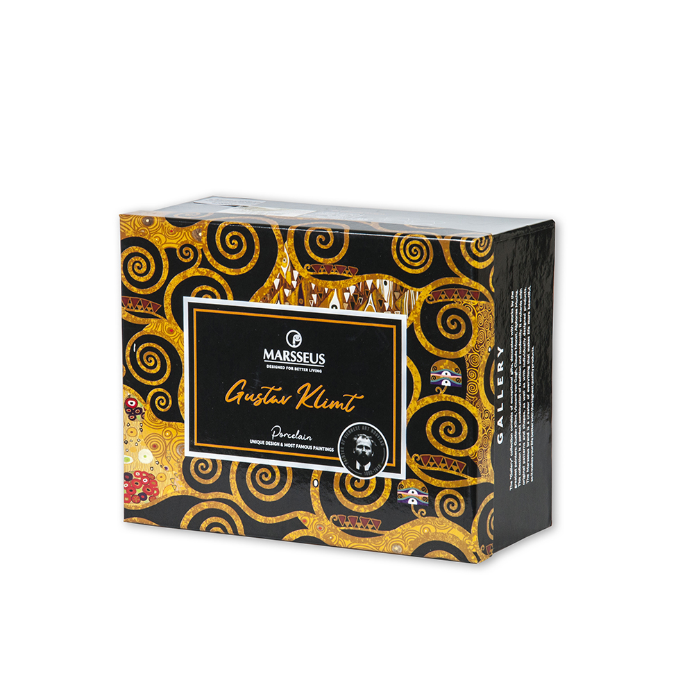 Puodeliai 2 vnt. Porcelianiniai G.Klimt