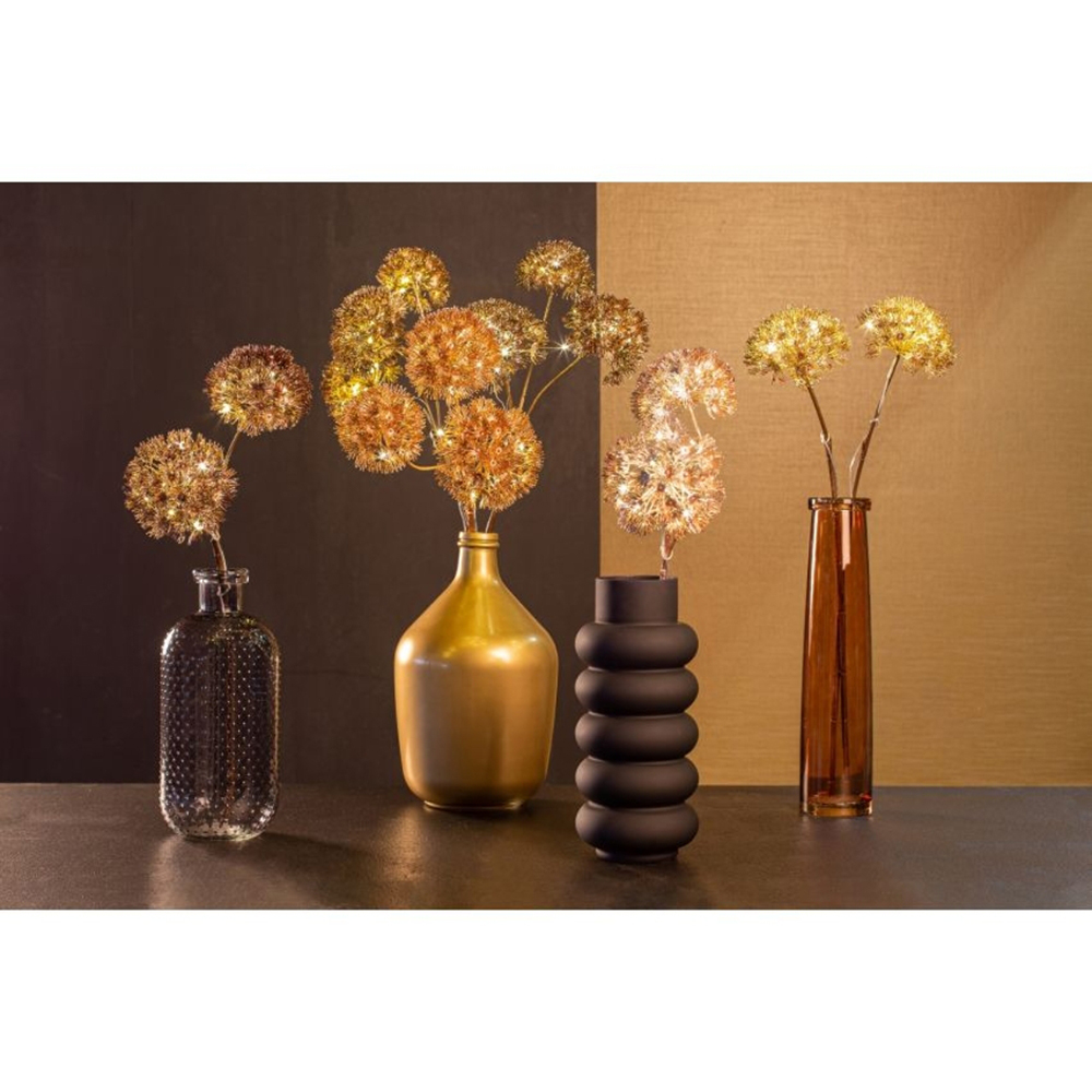 Dibrtinis augalas su LED lemputėmis 70x10x15 cm bronzos spalvos 105009