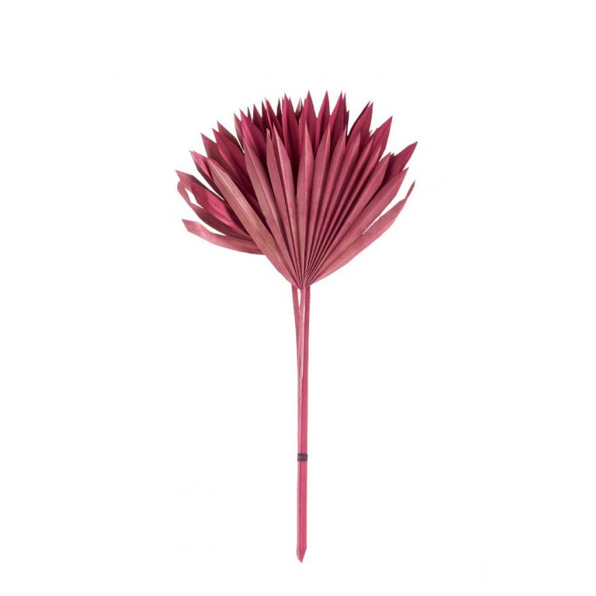 Dirbtinis augalas Palmės lapas 3 vnt 30x1,5x58 cm rožinė spalva Giftdecor 78175