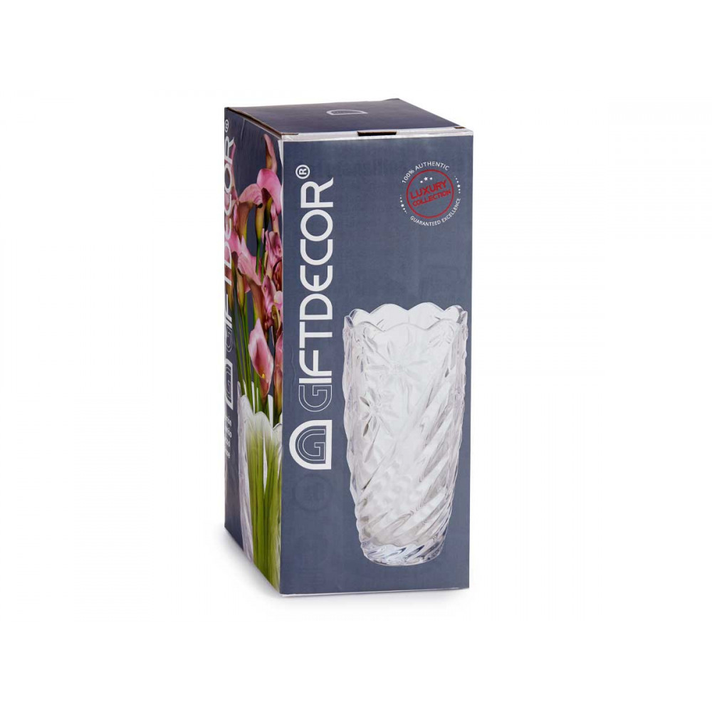 Vaza stiklinė D13,5xH29 cm Giftdecor 89702