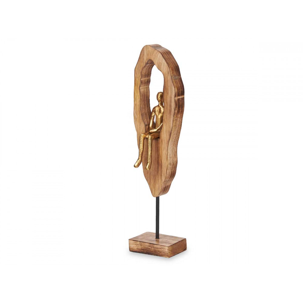 Figūrėlė metalinė/medinė 7,5x10x41,5 cm Giftdecor 91083