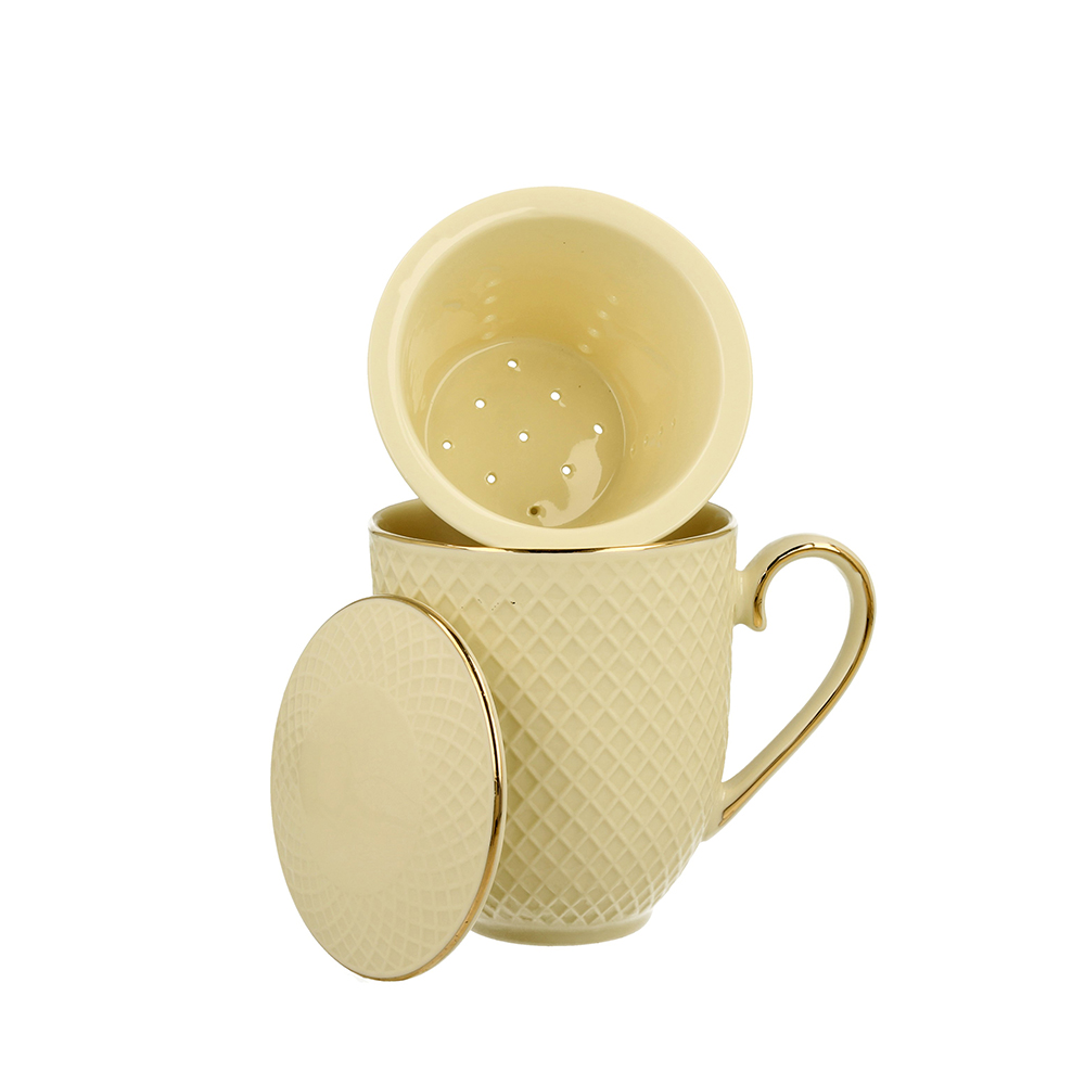 Puodelis porcelianinis su sieteliu 420 ml Vesper