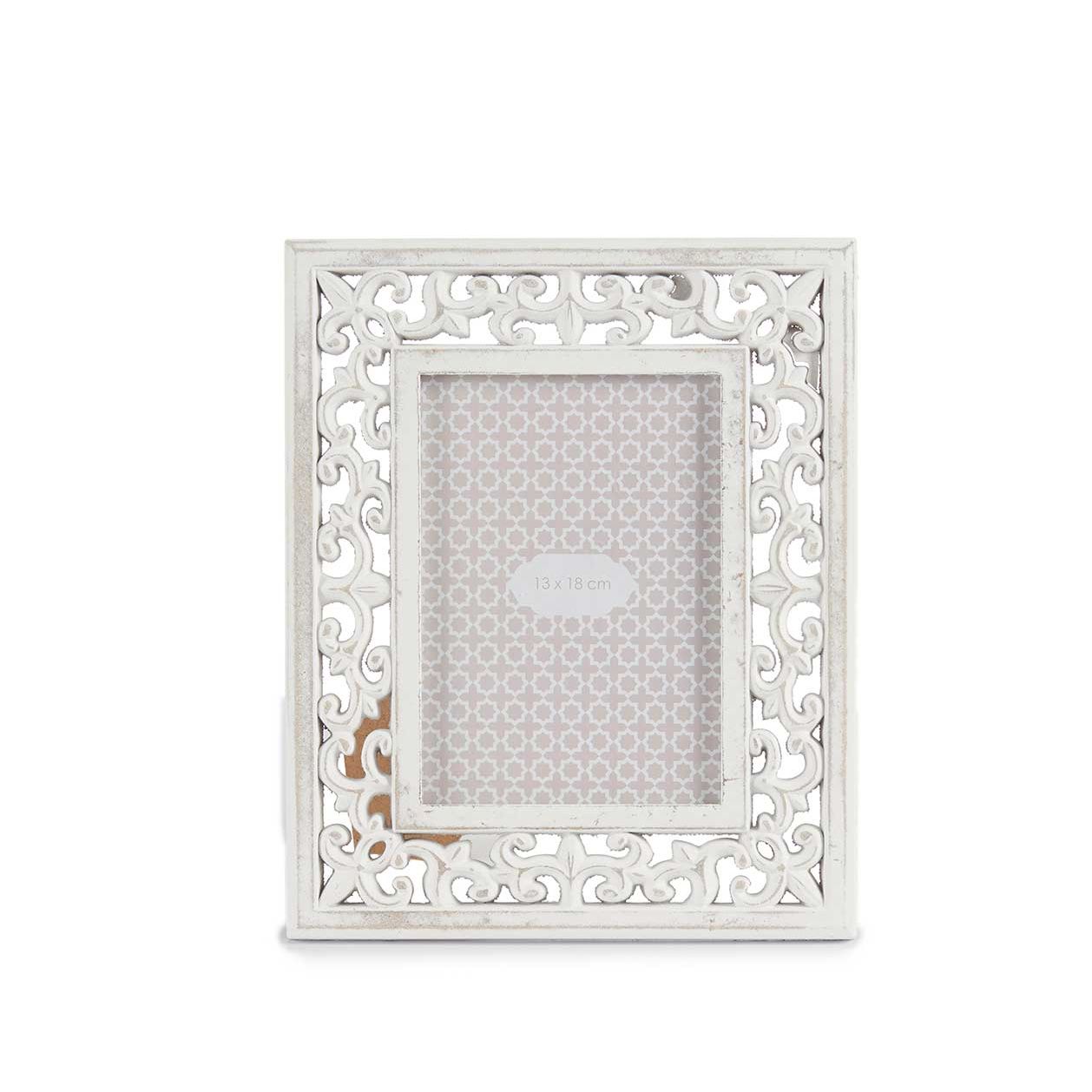 Rėmelis medinis baltos spalvos 13x18 cm Giftdecor 77962
