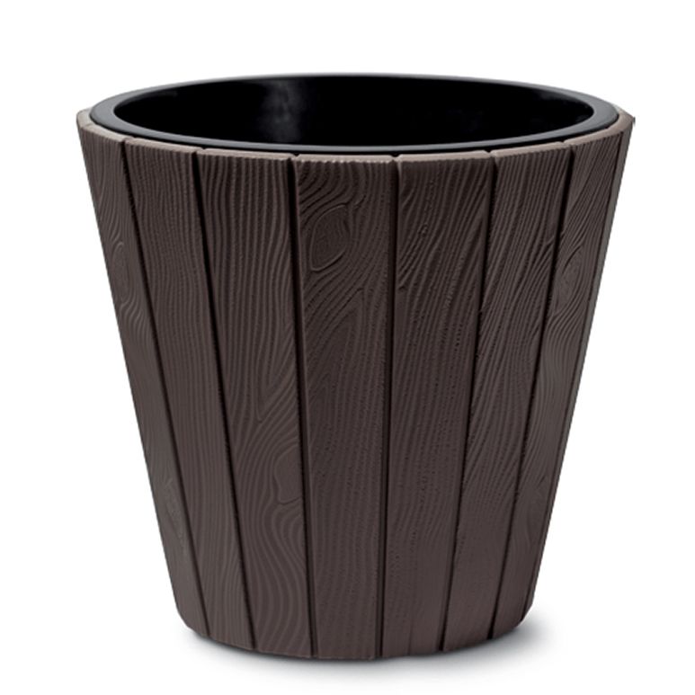Vazonas D488*H457 mm 54L rudas WOODE Prosperplast