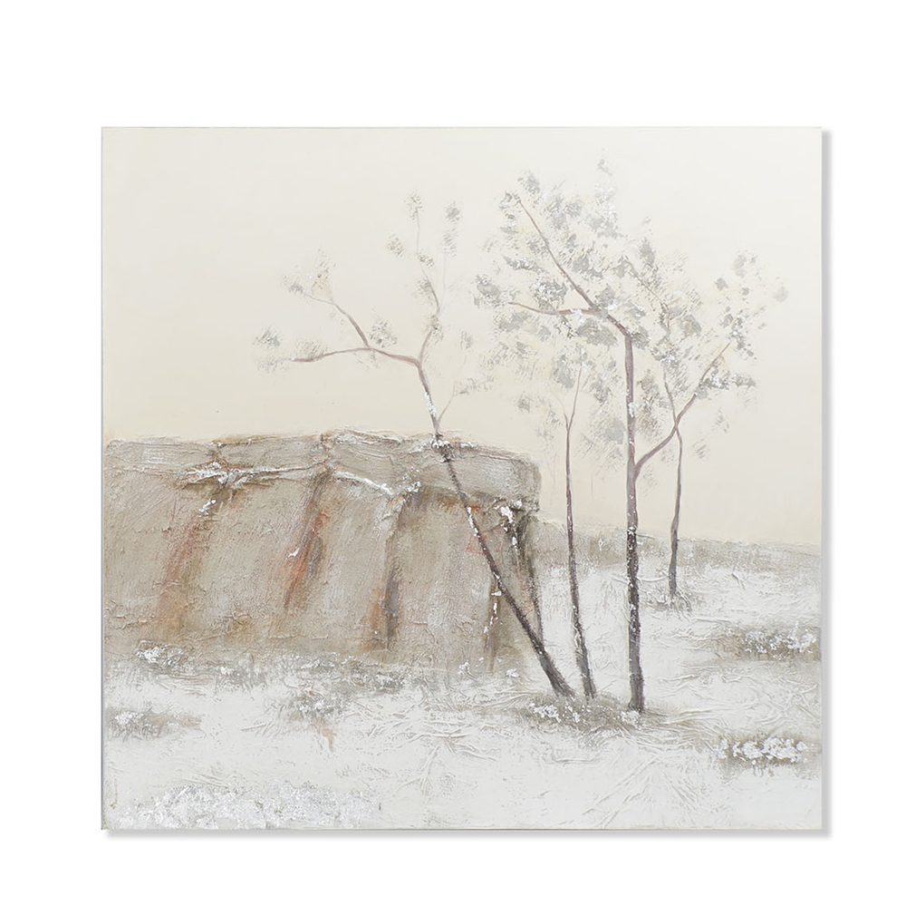 Paveikslas drobė Medžiai 2 mix 100x100 cm