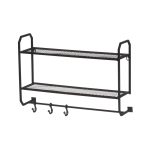 Lentynėlė pakabinama metalinė su kabykla 62x15x44 cm 4Living 606783