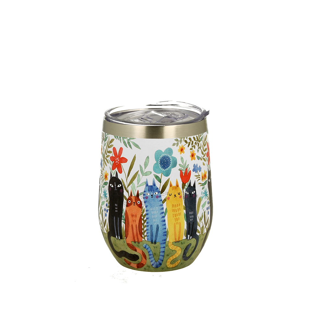 Puodelis - termosas kelioninis GARDEN FELINES 330 ml DUO