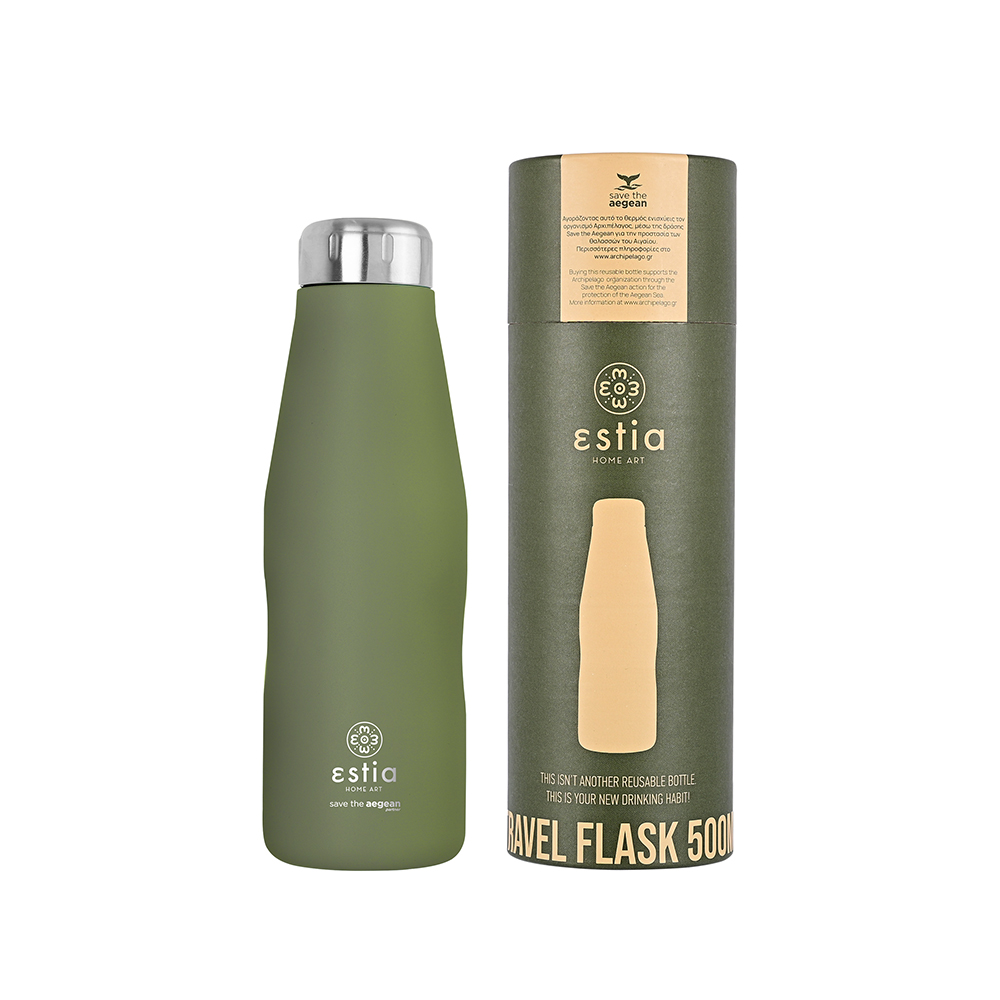 Gertuvė-termosas 500 ml D7xH22 cm FOREST Save the Aegean Estia 01-12069