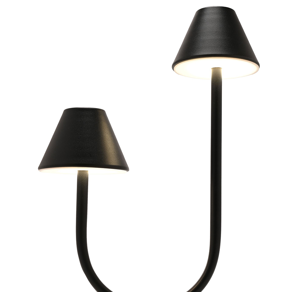 Šviestuvas liečiamas metalinis juodos spl. 33x22x12 cm HE2433 Hestia Widdop