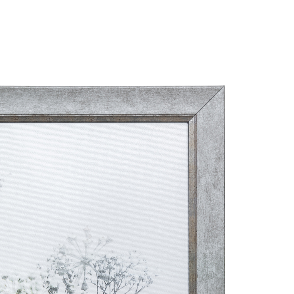 Reprodukcija 1705466 su rėmu 1202302 Baltos smulkios gėlės 50x50