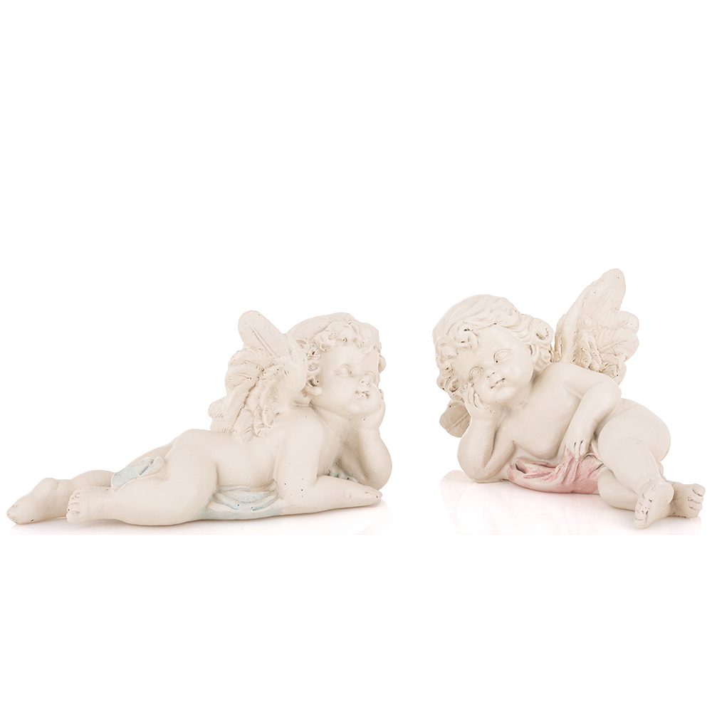 Figūrėlė Angelas polirezin. baltas 7,5x15x7,5 7,5x14x8,5 cm (mix) 175594