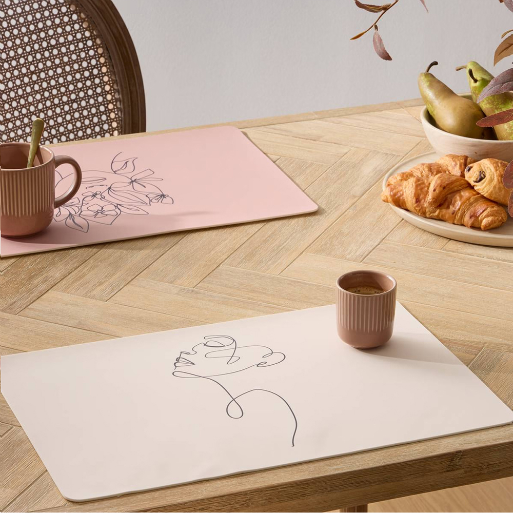 Padėkliukas stalo 45x30 cm Mergina (mix) PU Secret de Gourmet 203275C