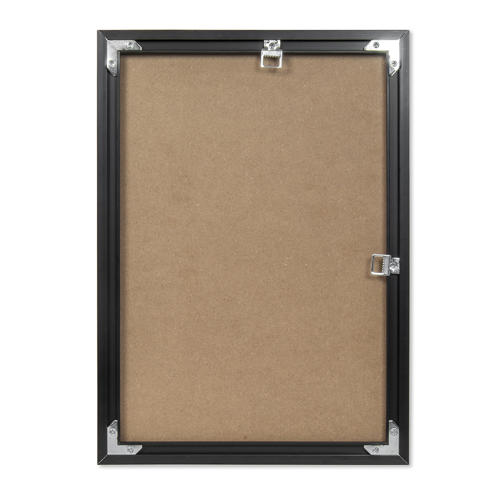 Rėmelis ALIUMINIS atidaromas iš viršaus 29.7*42 juodas plexi