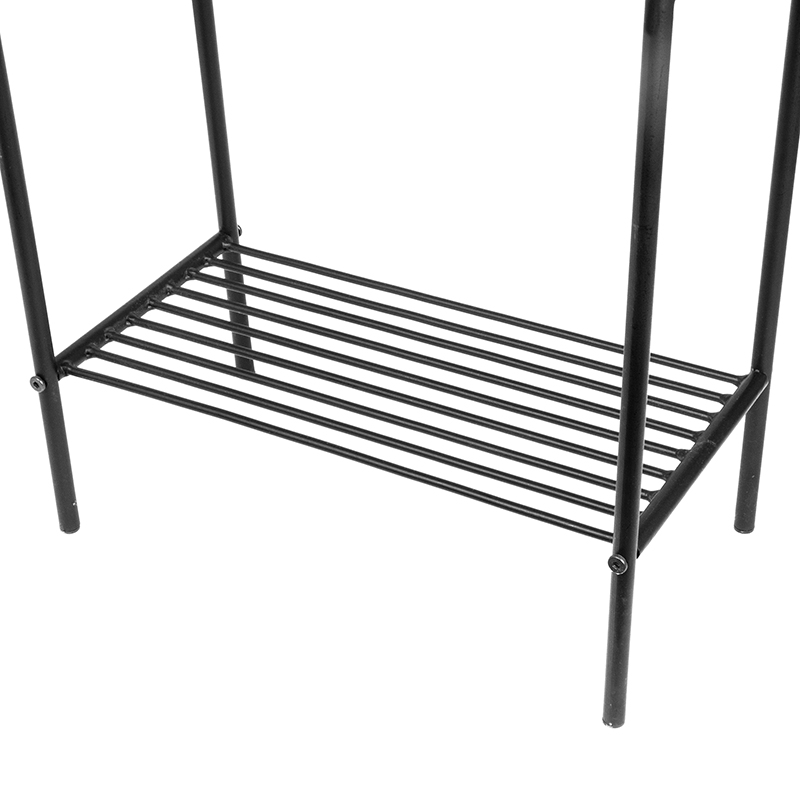 Stovas gėlėms metalinis juodas 49,5x20,5x63 cm 7037