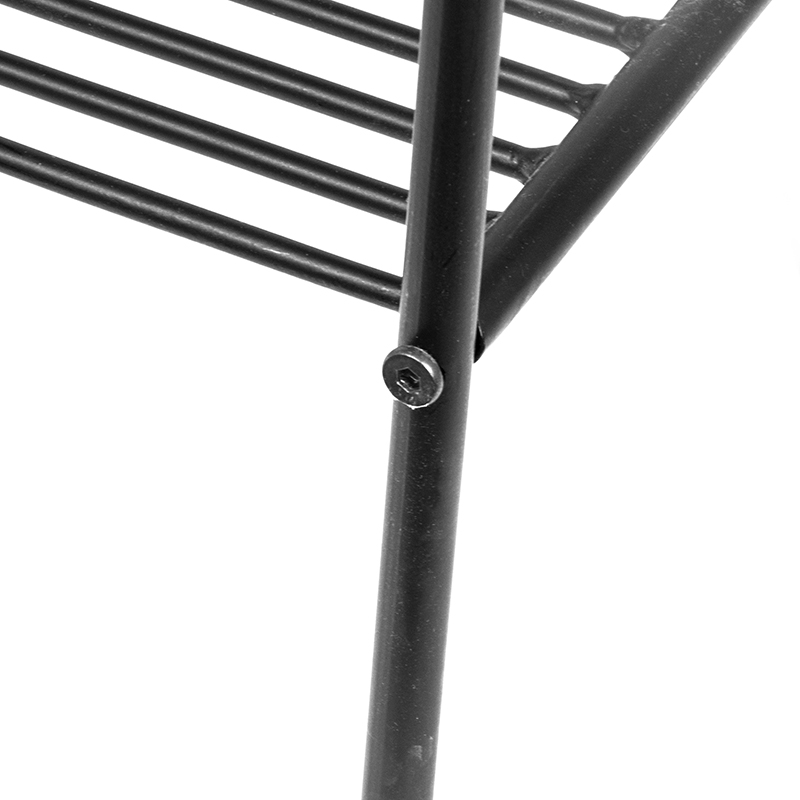 Stovas gėlėms metalinis juodas 49,5x20,5x63 cm 7037