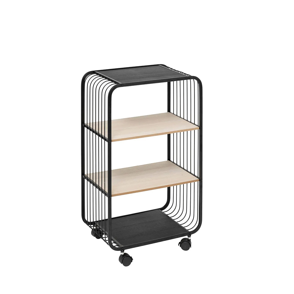 Lentyna pastatoma su ratukais 43x28x74 cm MDF, metalinė 5Five 193586