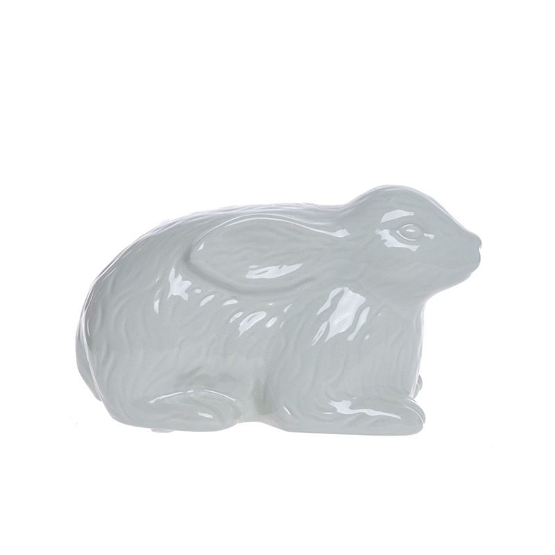 Figūrėlė keramikinė žalias Kiškis 18x10x10 cm 33733 velyk