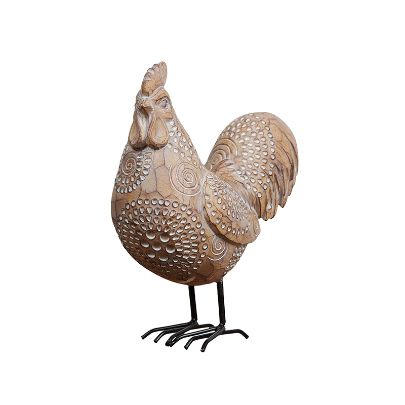 Figūrėlė Gaidys iš polirezino HE1427 H:25cm x W:22cm x D:10.5cm Widdop