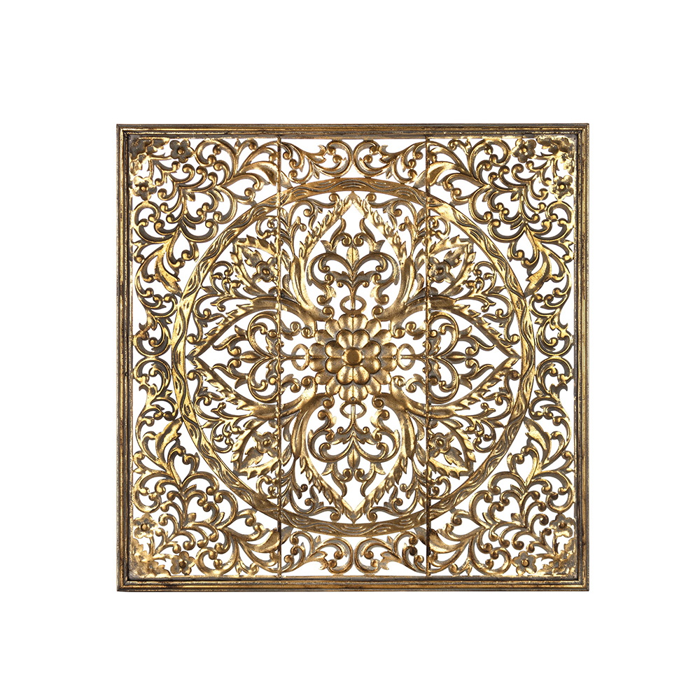 Sienos dekoracija metalinė auksinės sp. 80x80x1,5 cm 163786