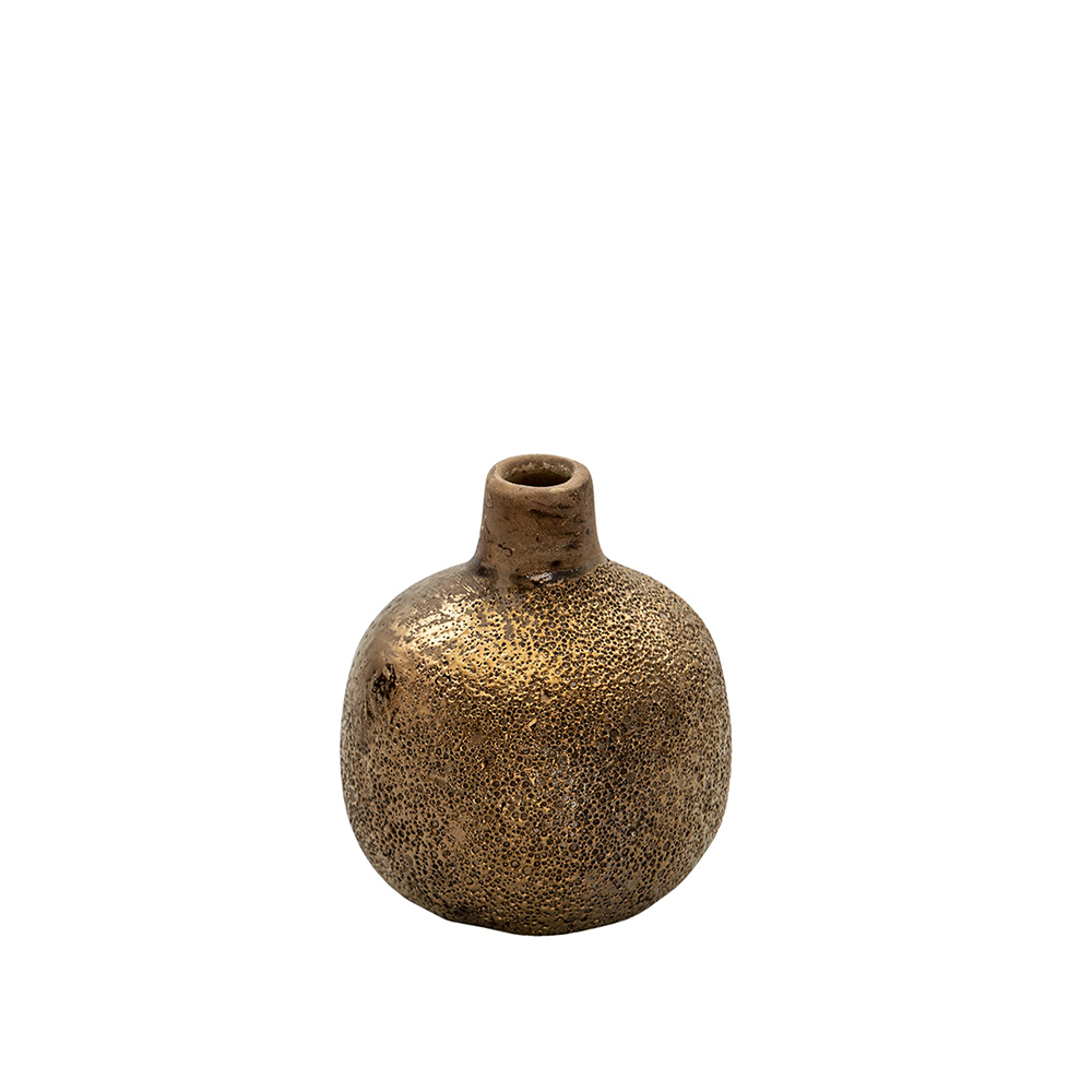 Vaza ruda apvali keramikinė 9x9 cm Clayre