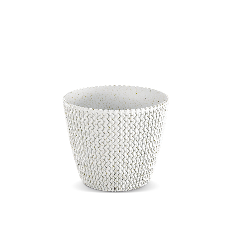 Vazonas 0.9 L D130*H108 mm baltas SPLOFY-ECO Prosperplast