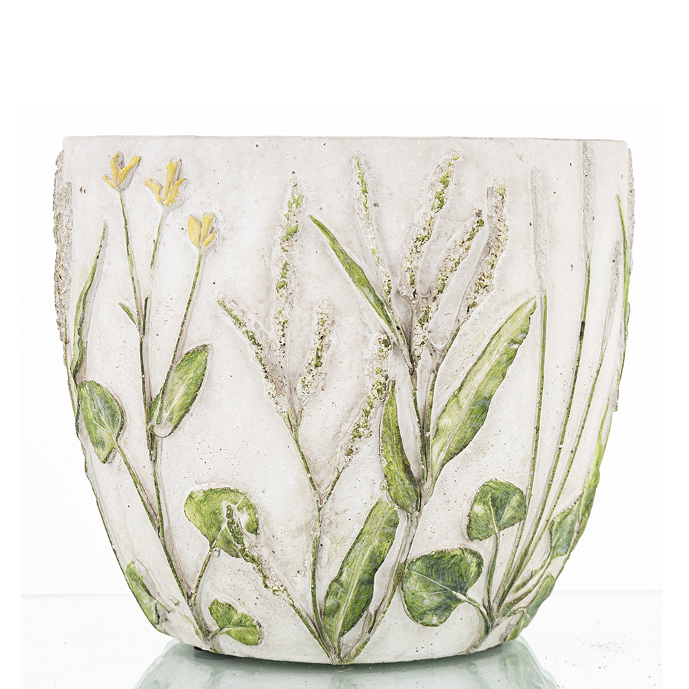 Vazonas betoninis Gėlės 16x18x18 cm 163963