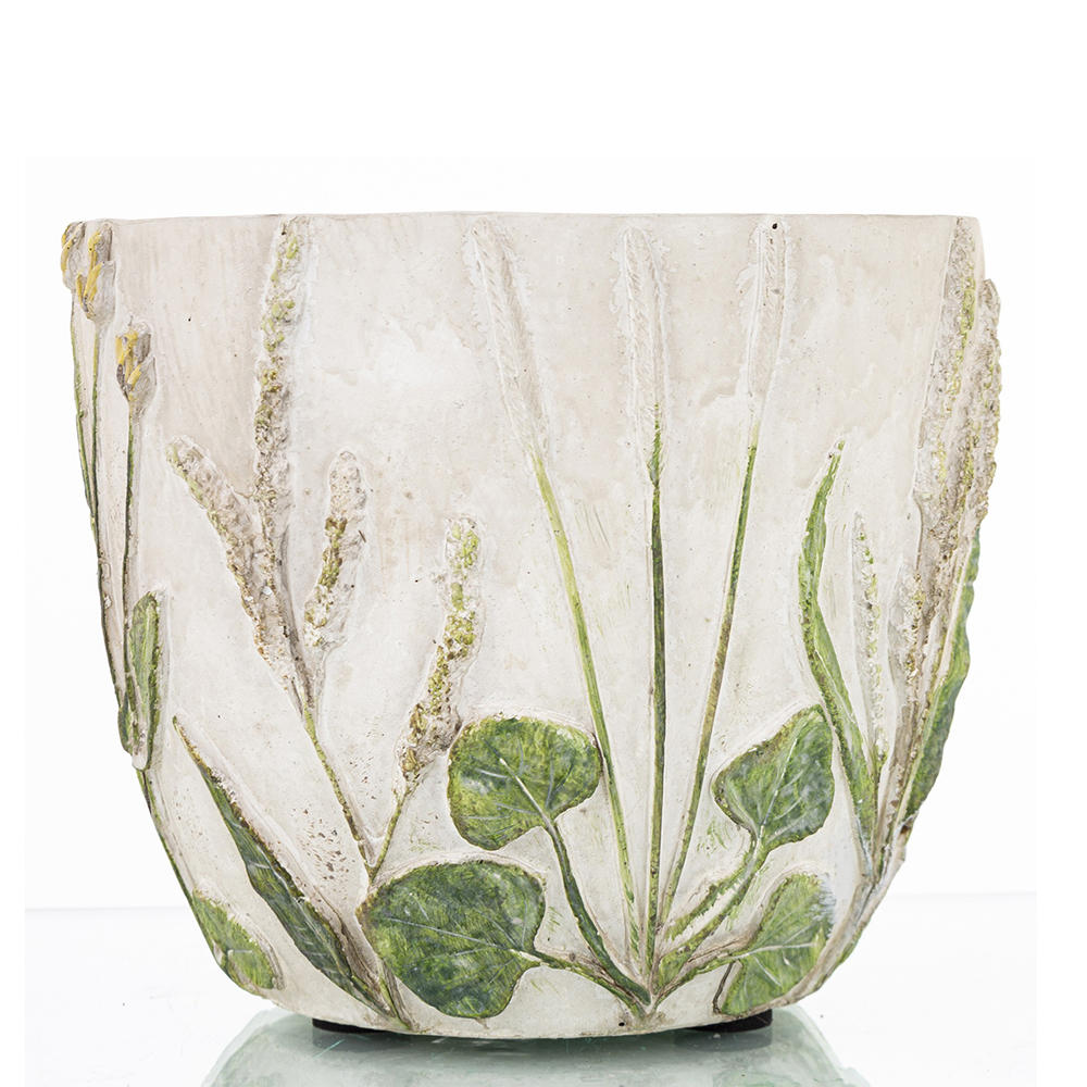 Vazonas betoninis Gėlės13x14,5x14,5 cm 163961