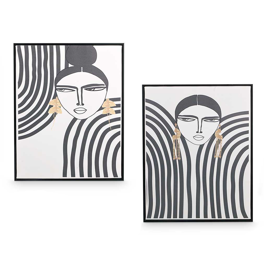 Paveikslas drobė su rėmu Mergina 40x50x5 cm (mix) Giftdecor 13582