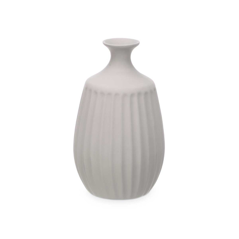 Vaza keramikinė D19xH31 cm pilkos spalvos Giftdecor 80130
