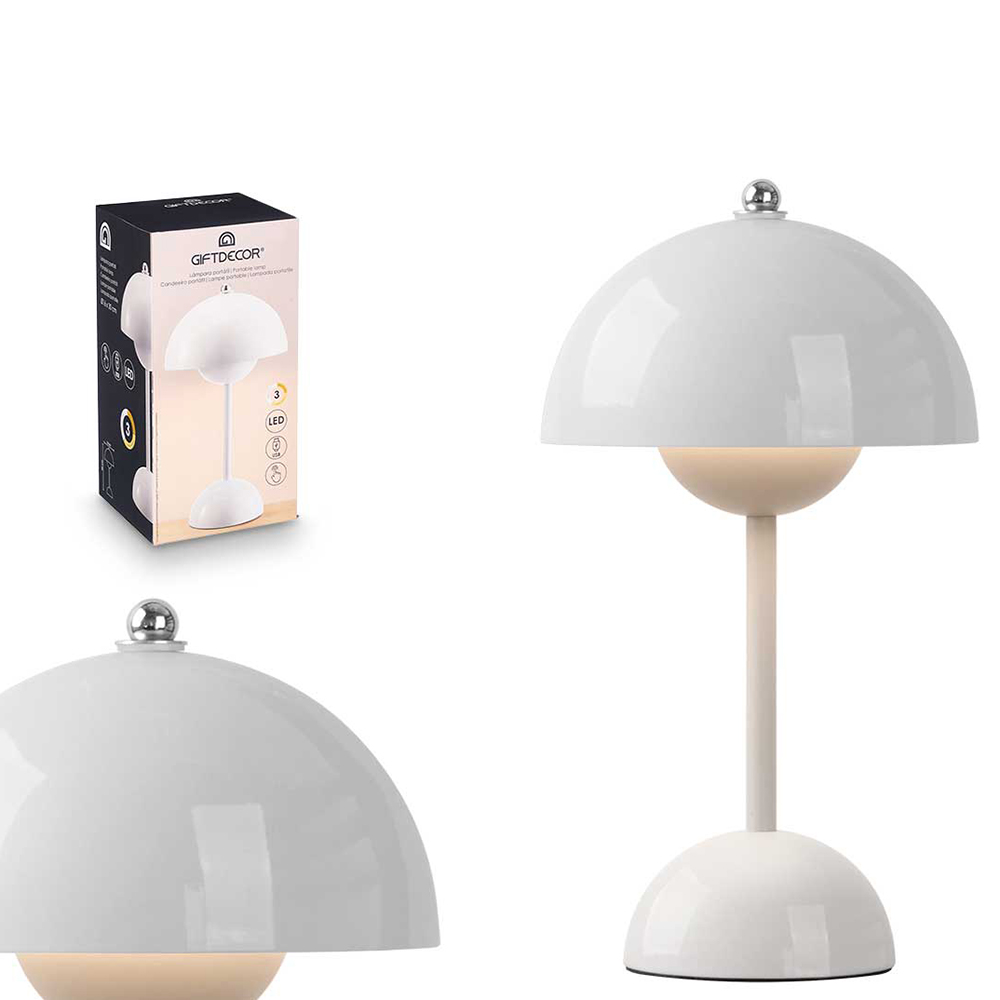 Šviestuvas stalinis LED D16xH30 cm įkraunamas Giftdecor 11465
