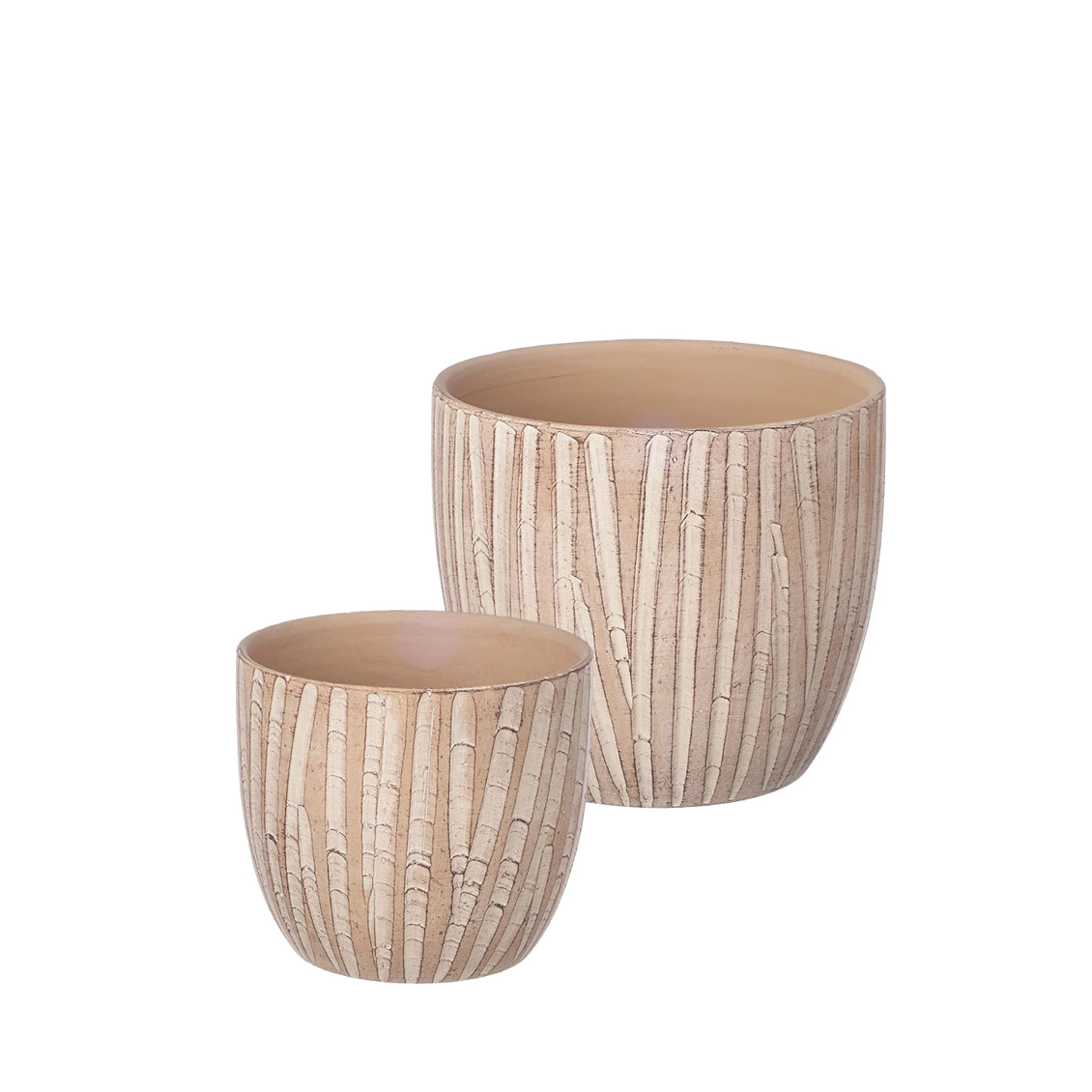 Vazonai keramikiniai 2 vnt D20xH18 cm D25xH22 cm Ibergarden 11432