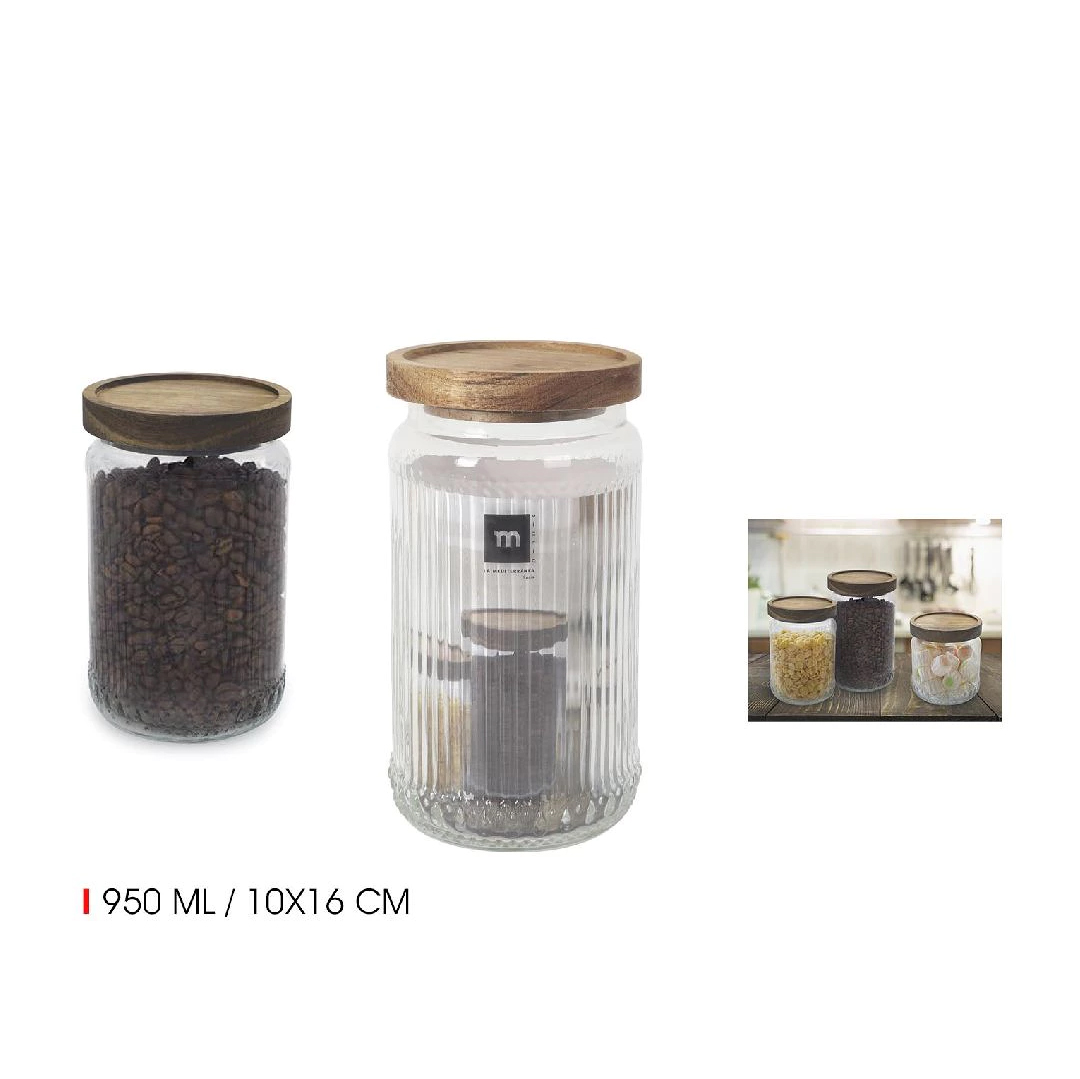Indelis stiklinis su dangteliu 950 ml D10xH16 cm La Mediterranea BE03030174885