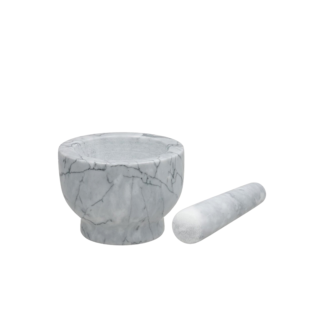 Grūstuvė prieskoniams marmurinė 12.5x12.5x9 cm 8445393545967